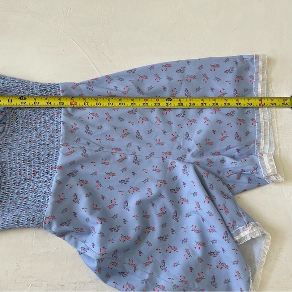 House Of CB ‘Lana’ Jumpsuit Romper Blue Floral Small (Shortened) Size S - Picture 8 of 11